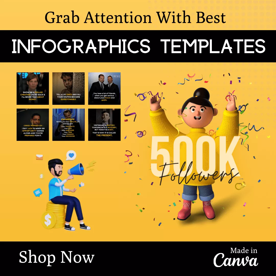 Billionaire business Infographic Ready to Post Canva Editable Templates - Image 5