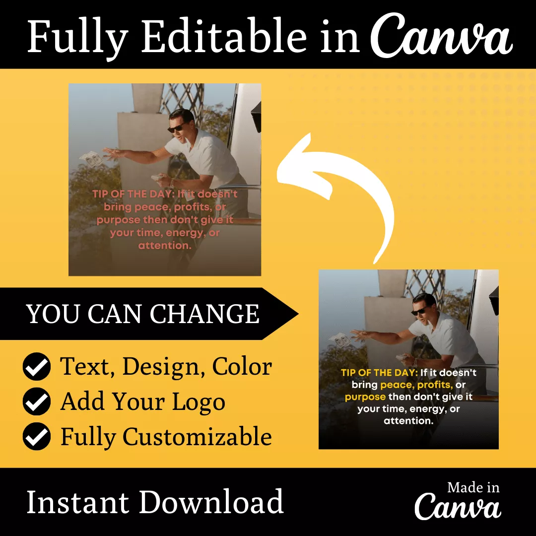 Billionaire business Infographic Ready to Post Canva Editable Templates - Image 4