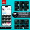 Celebrities Tips Infographic Ready to Post Canva Editable Templates