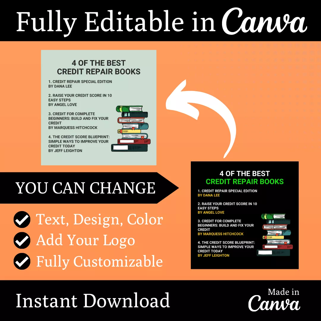Credit Repair Infographic Ready to Post Canva Editable Templates - Image 5