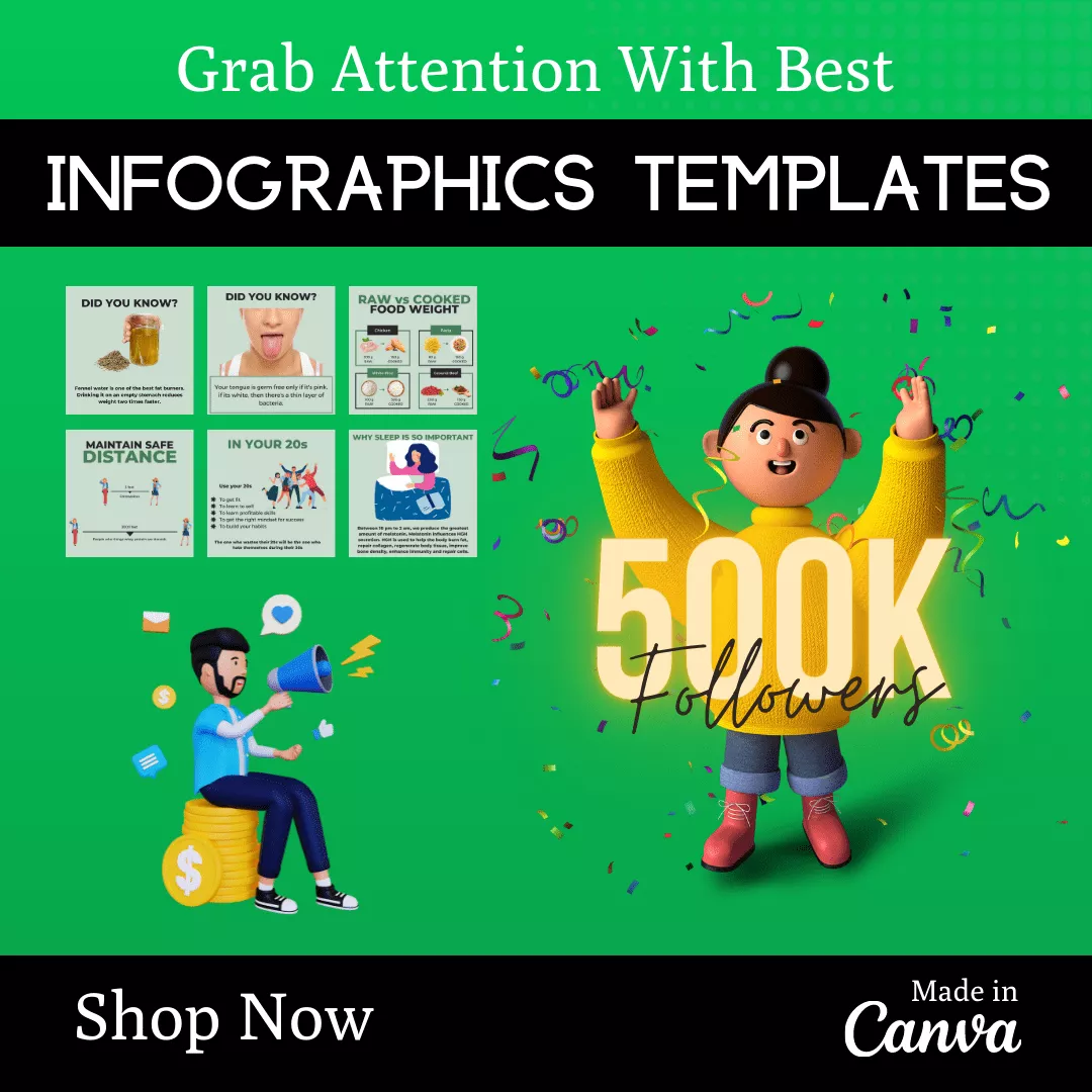 Health Infographic Ready to Post Canva Editable Templates - Image 8