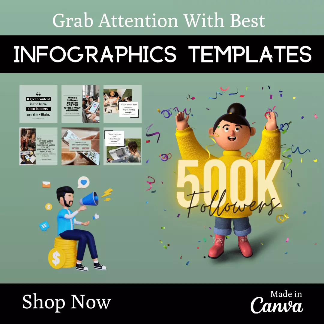 Marketing Agency Infographic Ready to Post Canva Editable Templates - Image 7