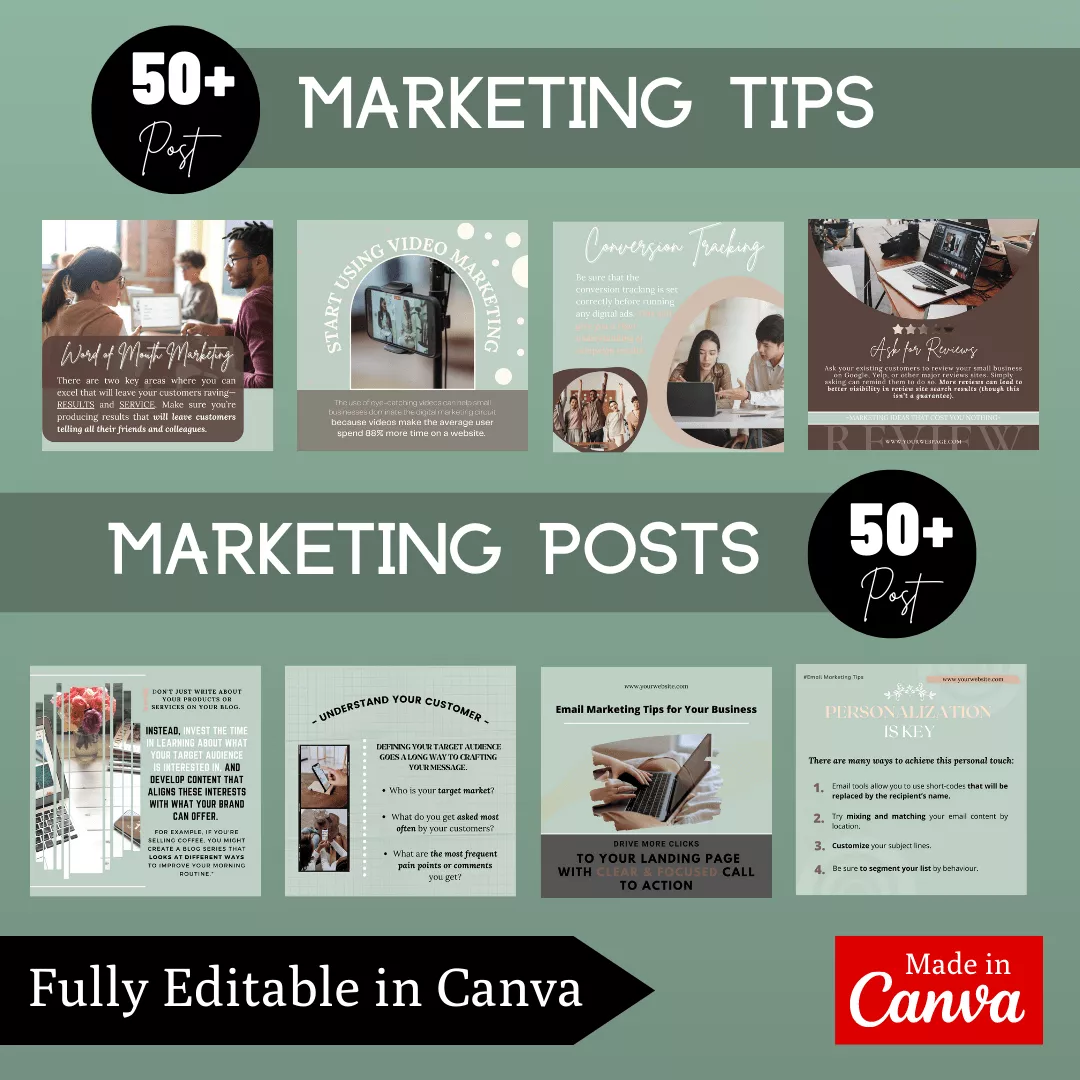 Marketing Agency Infographic Ready to Post Canva Editable Templates - Image 5