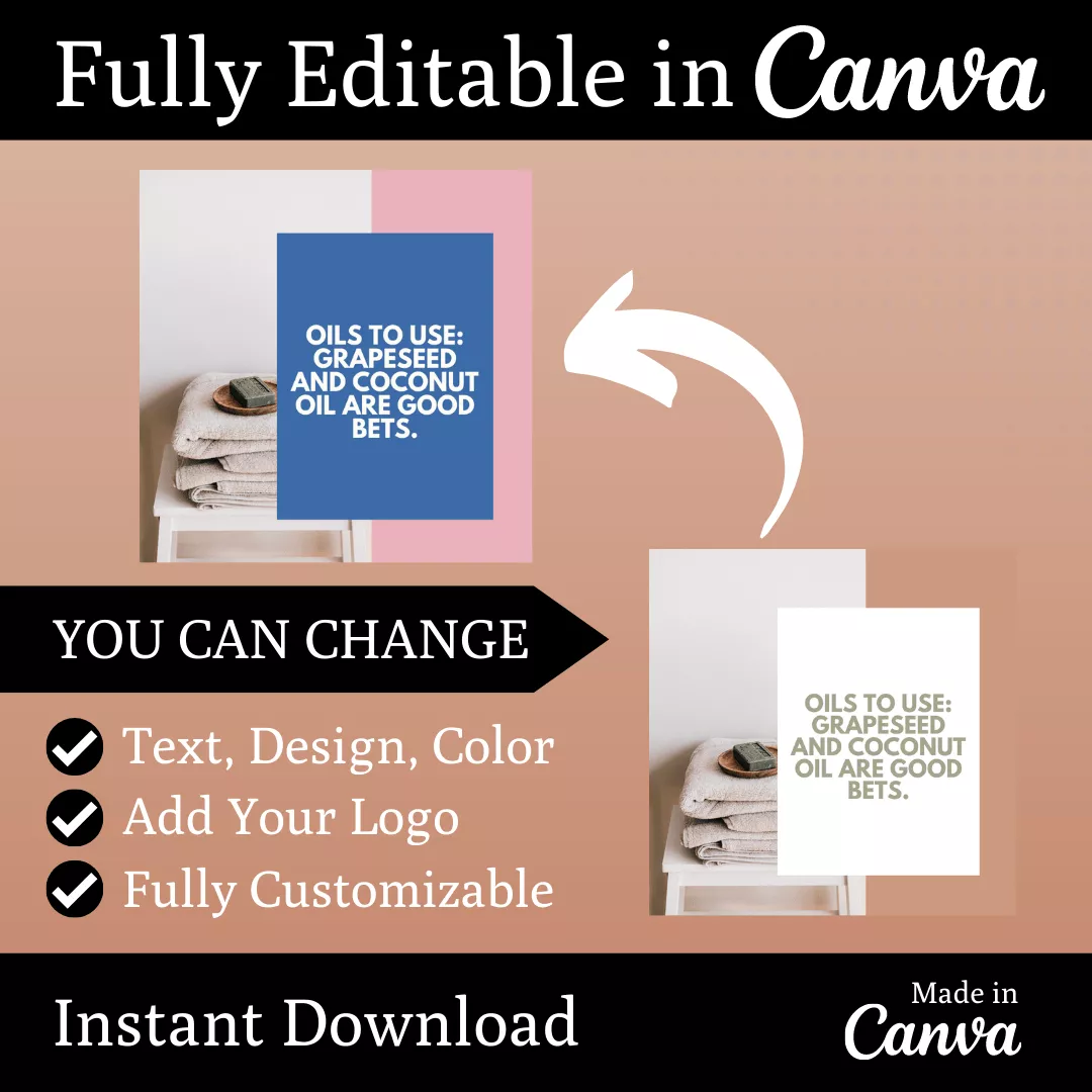 Massage Ready to Post Canva Editable Templates - Image 6