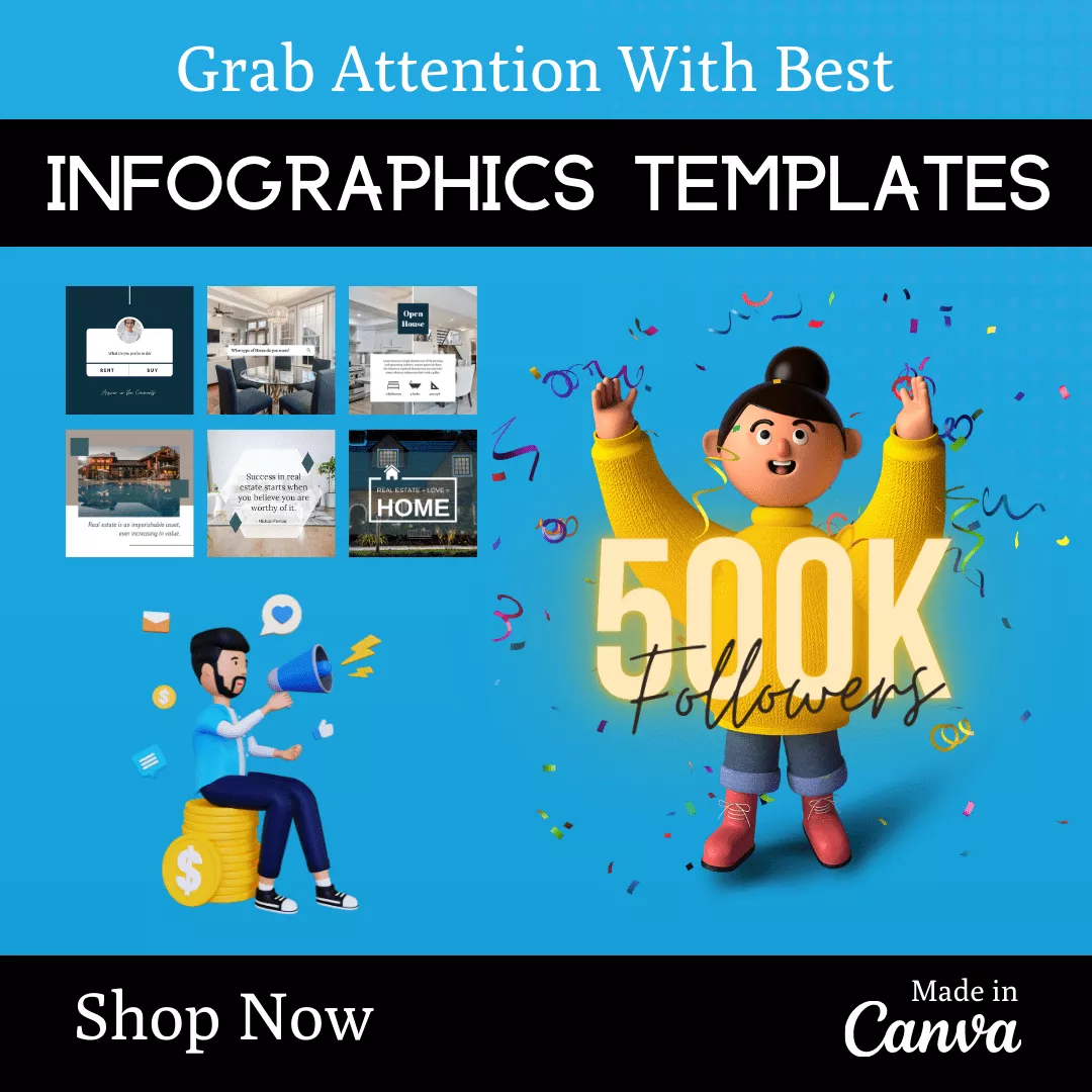 Real Estate Vol 1 Infographic Ready Made Canva Editable Templates - Image 7