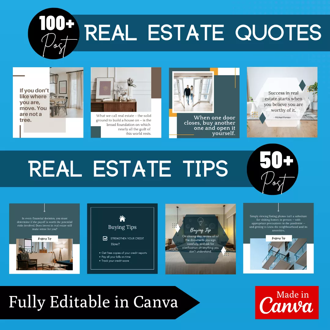 Real Estate Vol 1 Infographic Ready Made Canva Editable Templates - Image 5