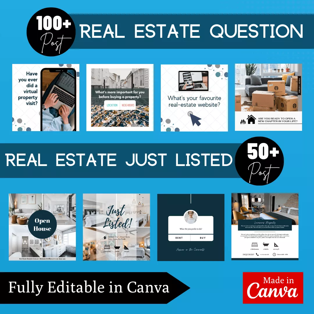 Real Estate Vol 1 Infographic Ready Made Canva Editable Templates - Image 4