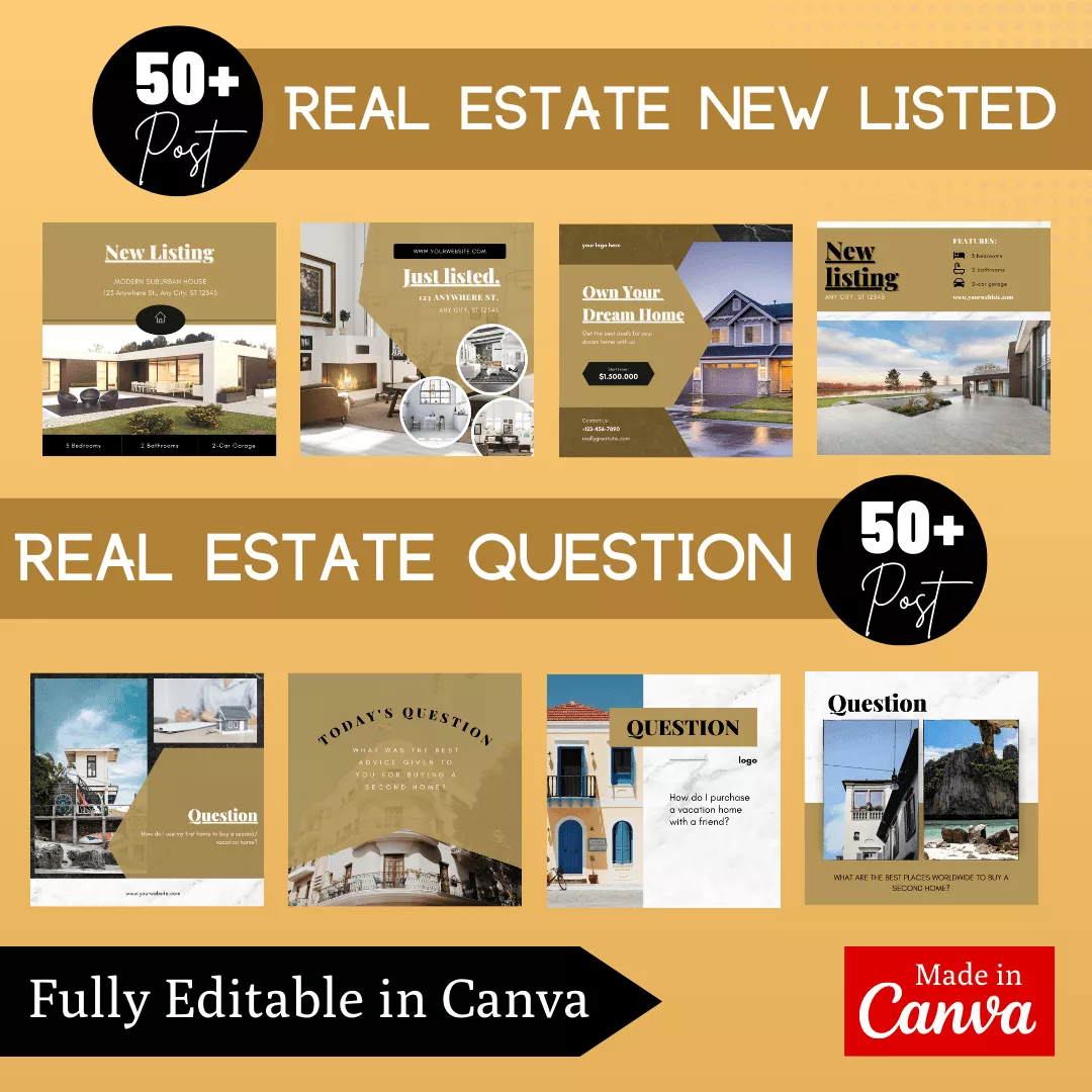 Real Estate Vol 2 Infographic Ready Made Canva Editable Templates - Image 4