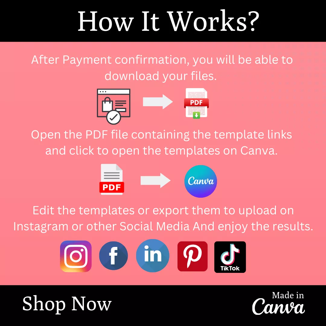 Skincare Infographic Ready Made Canva Editable Templates - Image 8