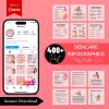 Skincare Infographic Ready Made Canva Editable Templates