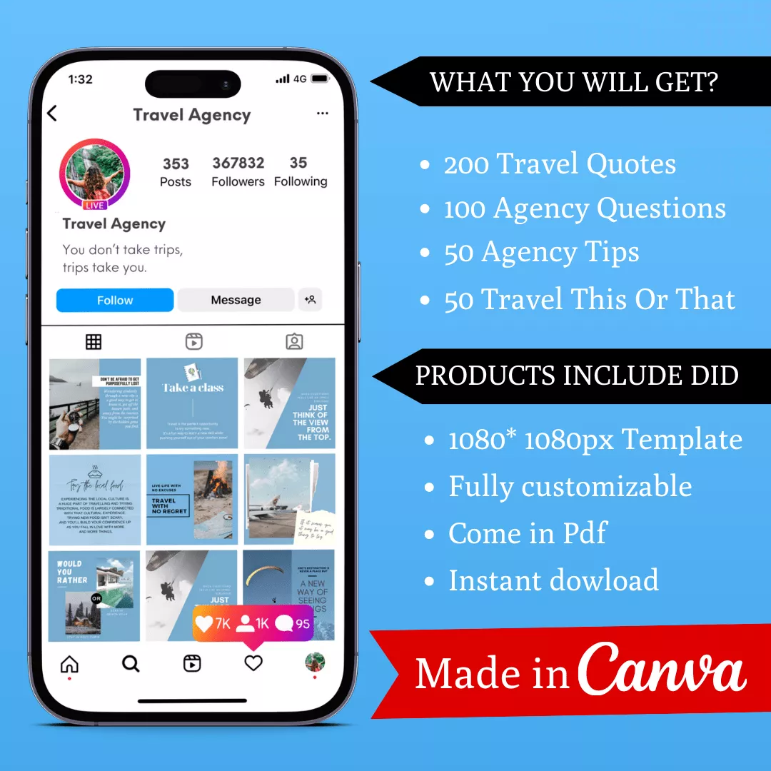 Travel Infographic Ready to Post Canva Editable Templates - Image 2