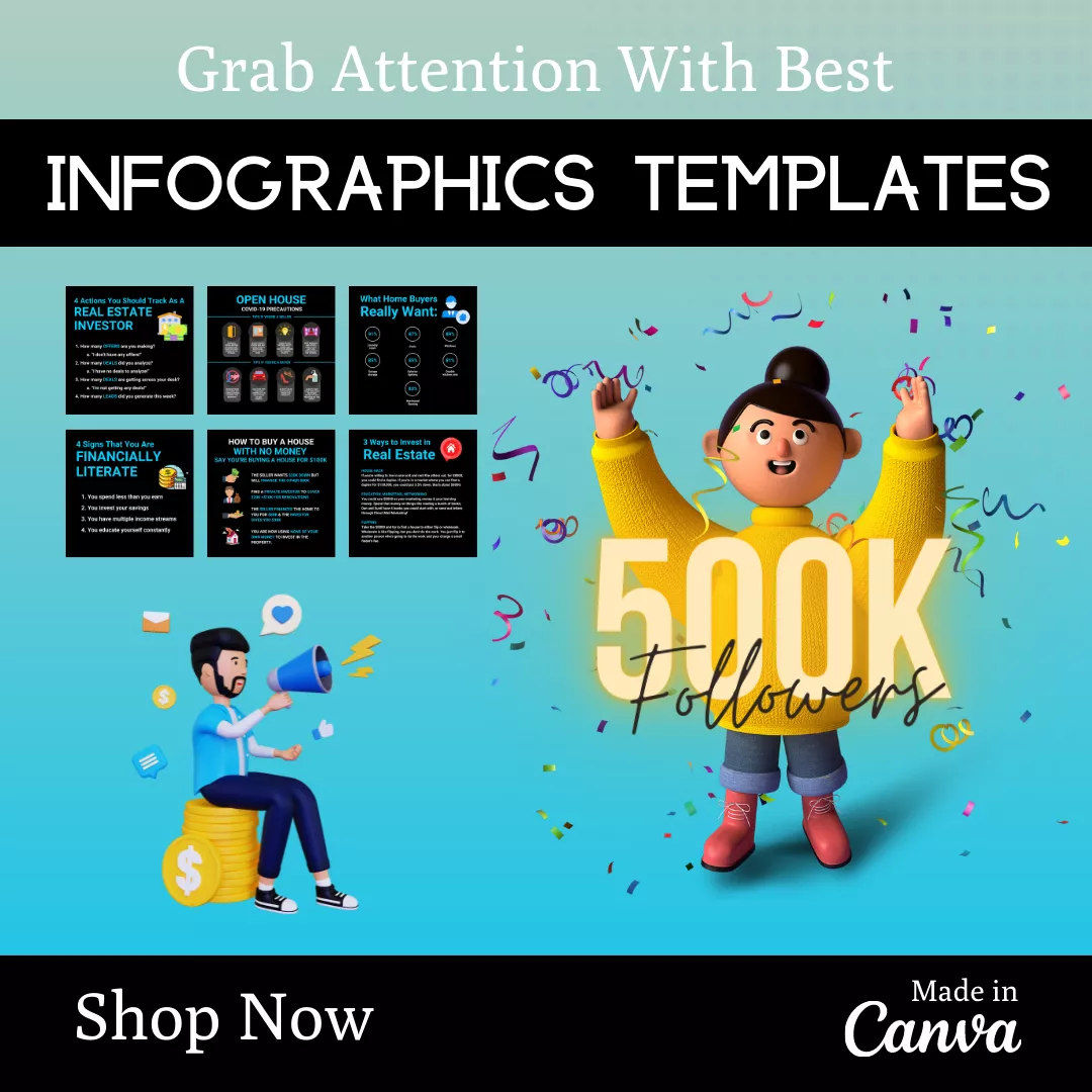 Real Estate Vol 3 Infographic Ready Made Canva Editable Templates - Image 5